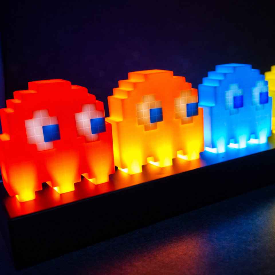 Lámpara LED Pac-Man Retro Gamer | Decoración Setup Gaming